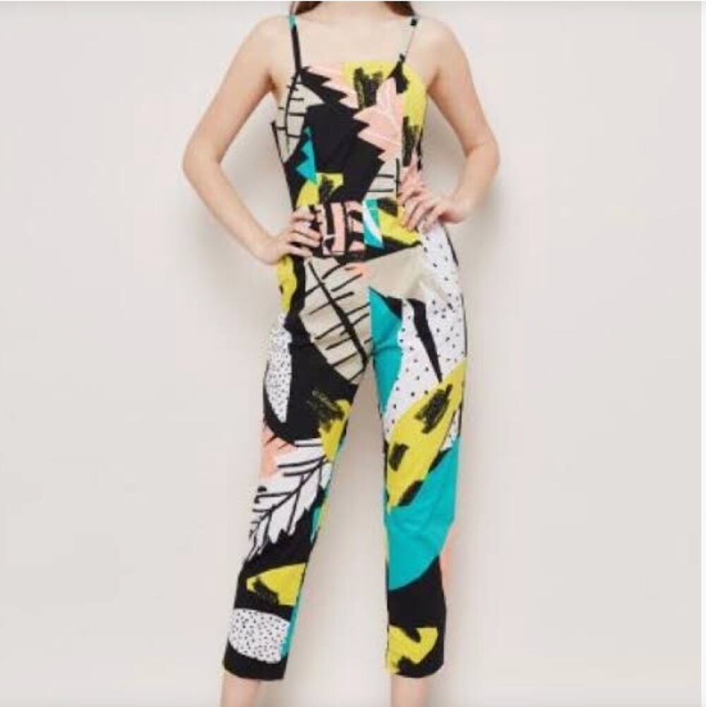 Gorman X Atelier Bingo Cruel Summer Jumpsuit Abstract White 12